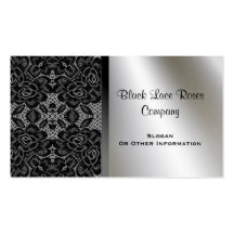 Vintage Black Lace Business Cards