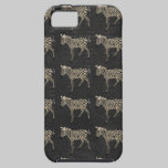 Vintage Black & White Zebra Pattern  iPhone Case casemate cases