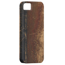 Vintage book cover, retro faux leather bound iPhone 5 covers