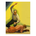 Vintage Boxing Post Card