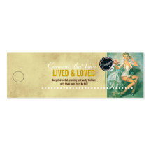 Vintage Bridal Fashions - Merchandise Price Tag Business Cards