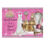 VINTAGE BRIDAL SHOWER INVITATION PINK DAMASK Wallp