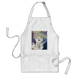 Vintage Bride Getting Ready for Her Wedding Day Apron