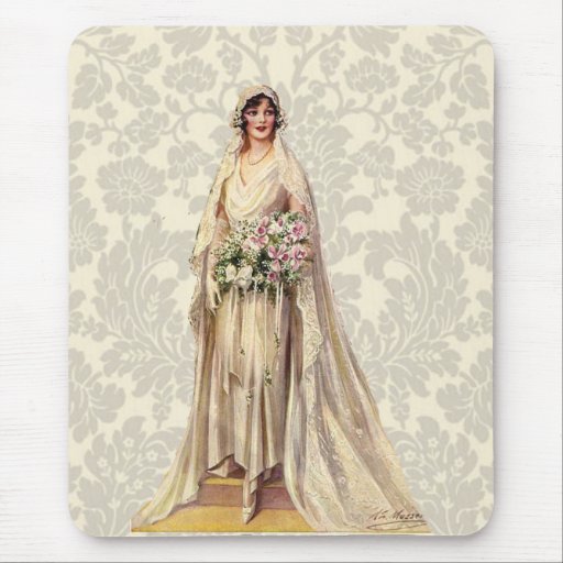 Vintage Bride Mouse Pads