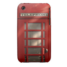 Vintage British Red Telephone Box iPhone 3 Case-Mate Cases