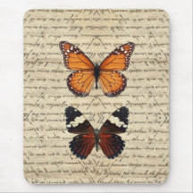 Vintage butterflies collection mousepads
