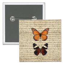 Vintage butterflies collection pins