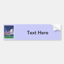 Vintage Calcutta Kolkata India Bumper Stickers