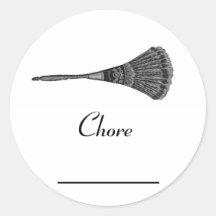 Vintage Calendar Chore Stickers