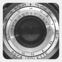 Vintage camera lens stickers