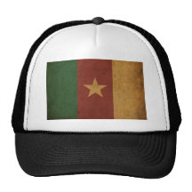 Vintage Cameroon Flag Mesh Hats