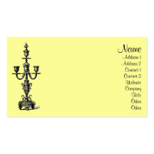 Vintage Candelabra Business Card Templates