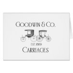 Vintage Carriage Company Logo Cards