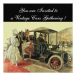 VINTAGE CARS, AUTO RESTORATION 2,red yellow grey Personalised Invites
