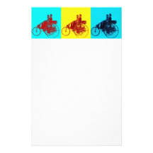 ViNTAGE CARS GATHERING POP ART Stationery