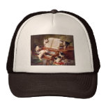 Vintage Cat Art:  Kittens' Recital Mesh Hat