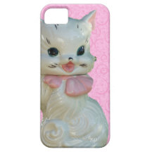 Vintage Cat Cookie Jar Phone Case-10 phone choices iPhone 5 Covers