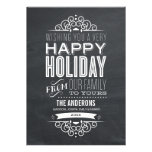 VINTAGE CHALKBOARD | HOLIDAY FLAT CARD CUSTOM INVITES