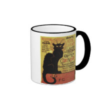 Vintage Chat Noir, Vente Hôtel Drouot Steinlen Mug