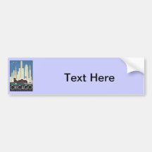 Vintage Chicago Illinois Bumper Stickers