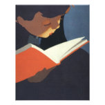 Vintage Child Reading a Book, Back to School Time! Custom Invite