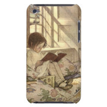 Vintage Child Reading a Book, Jessie Willcox Smith Barely There iPod Covers