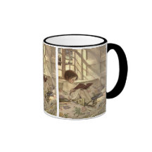 Vintage Child Reading a Book, Jessie Willcox Smith Coffee Mugs
