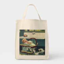 Vintage Children, Baby Sleeping Highchair Kitchen Bag
