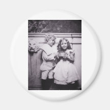 Vintage Children Portrait Magnet