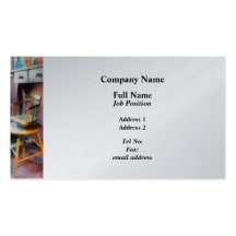 Vintage Child's Barber Chair Business Card Template