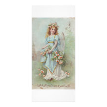 Vintage Christmas Angel Customized Rack Card