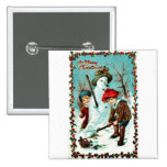 Vintage Christmas Button