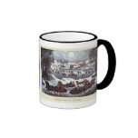 Vintage Christmas, Central Park in Winter Mugs