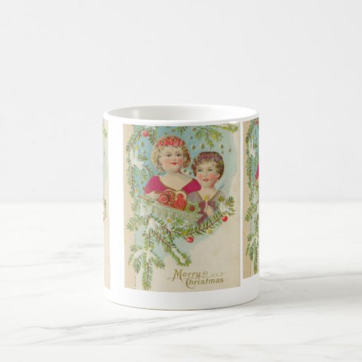 Vintage Christmas Children Coffee Mug