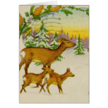 Vintage Christmas Deer Cards