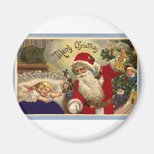 Vintage Christmas Fridge Magnets