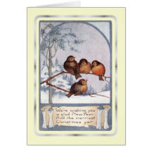 Vintage Christmas Greeting Card