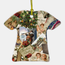 Vintage Christmas Mix Christmas Tree Ornament