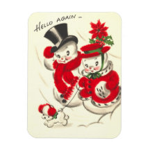 Vintage Christmas Premium Magnet