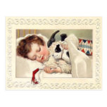 Vintage Christmas Slumber Postcard