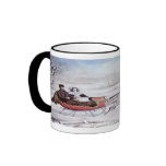 Vintage Christmas; The Road Winter, Romantic Ride Mug