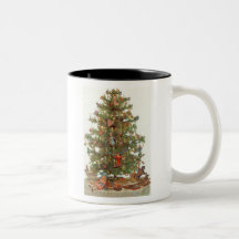 Vintage Christmas Tree Coffee Mug