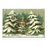 Vintage Christmas Tree Postcard