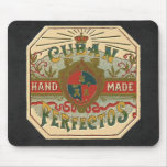 Vintage Cigar Ad Label: Cuban Perfectos Mousepads