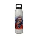 Vintage Cigar Label Art, Cowboy Hits the Mark Water Bottles