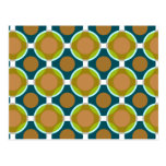 Vintage circles postcard