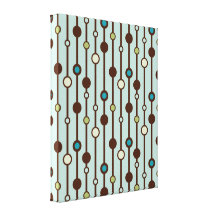 Vintage Circles Stretched Canvas Print