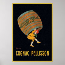 Vintage Cognac Pellisson Ad Posters