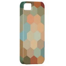 Vintage colourful hexagonal seamless graphic