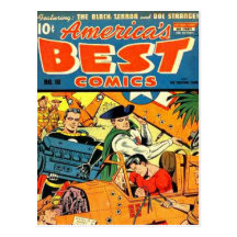 Vintage comic strips - post card